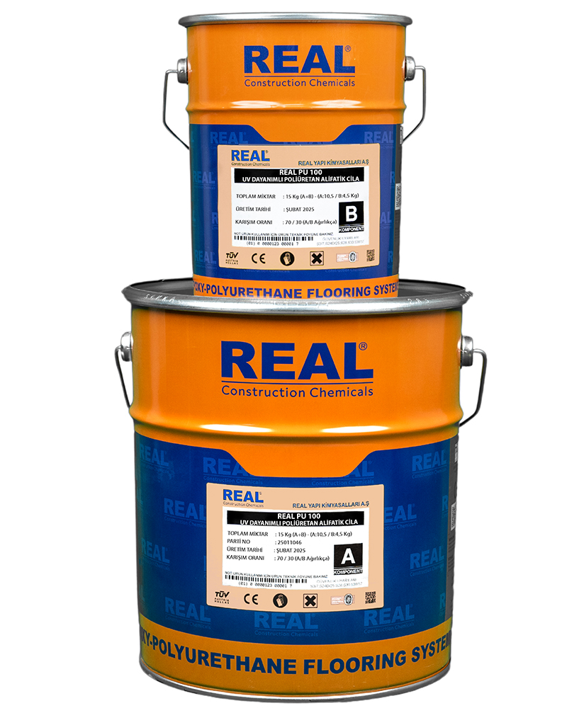 REAL PU 100 - UV DAYANIMLI POLİÜRETAN ALİFATİK CİLA