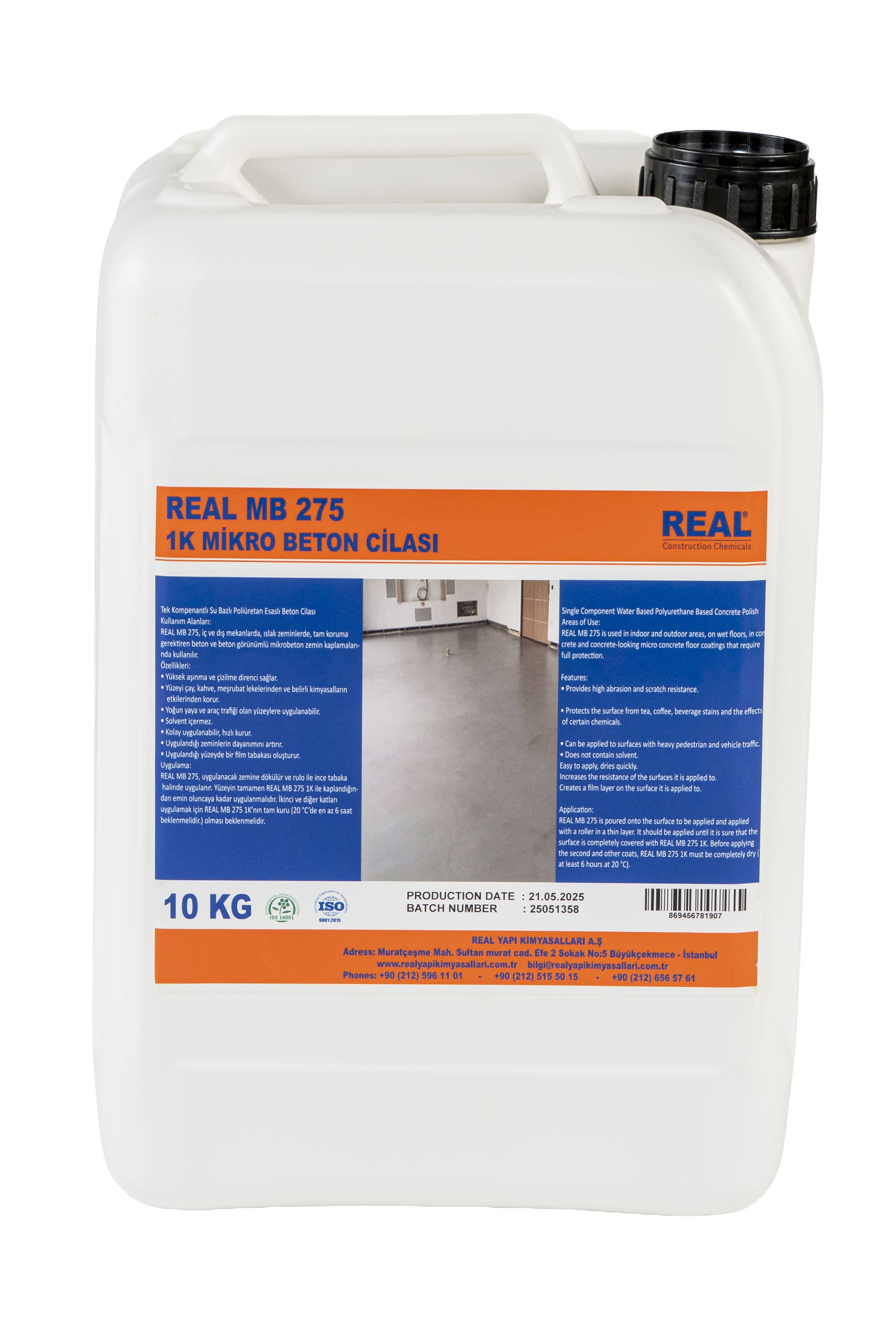 REAL MB 275 - 1K MİKRO BETON CİLASI