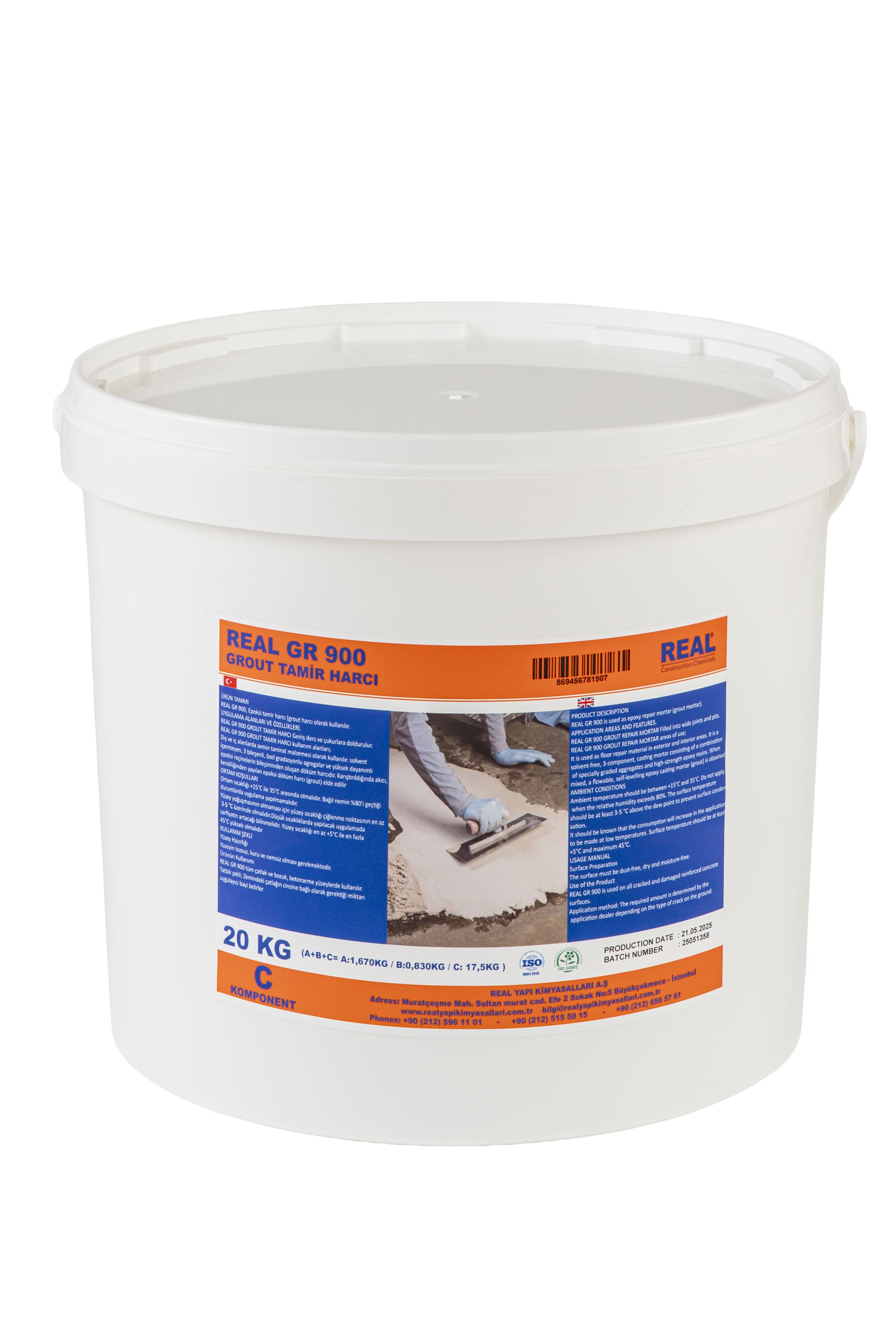 REAL GR 900 GROUT TAMİR HARCI