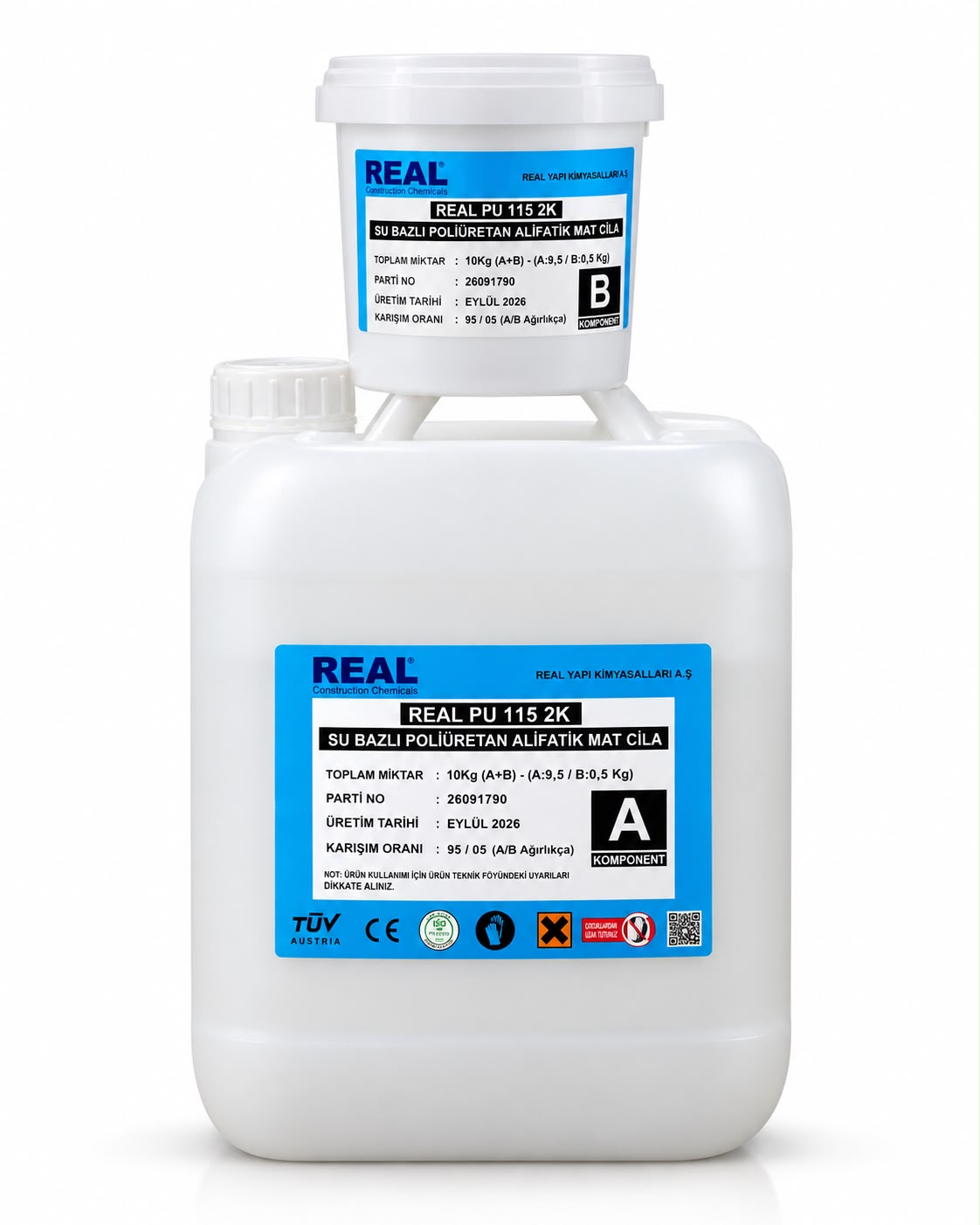 REAL PU 115 2K POLİÜRETAN MAT CİLA