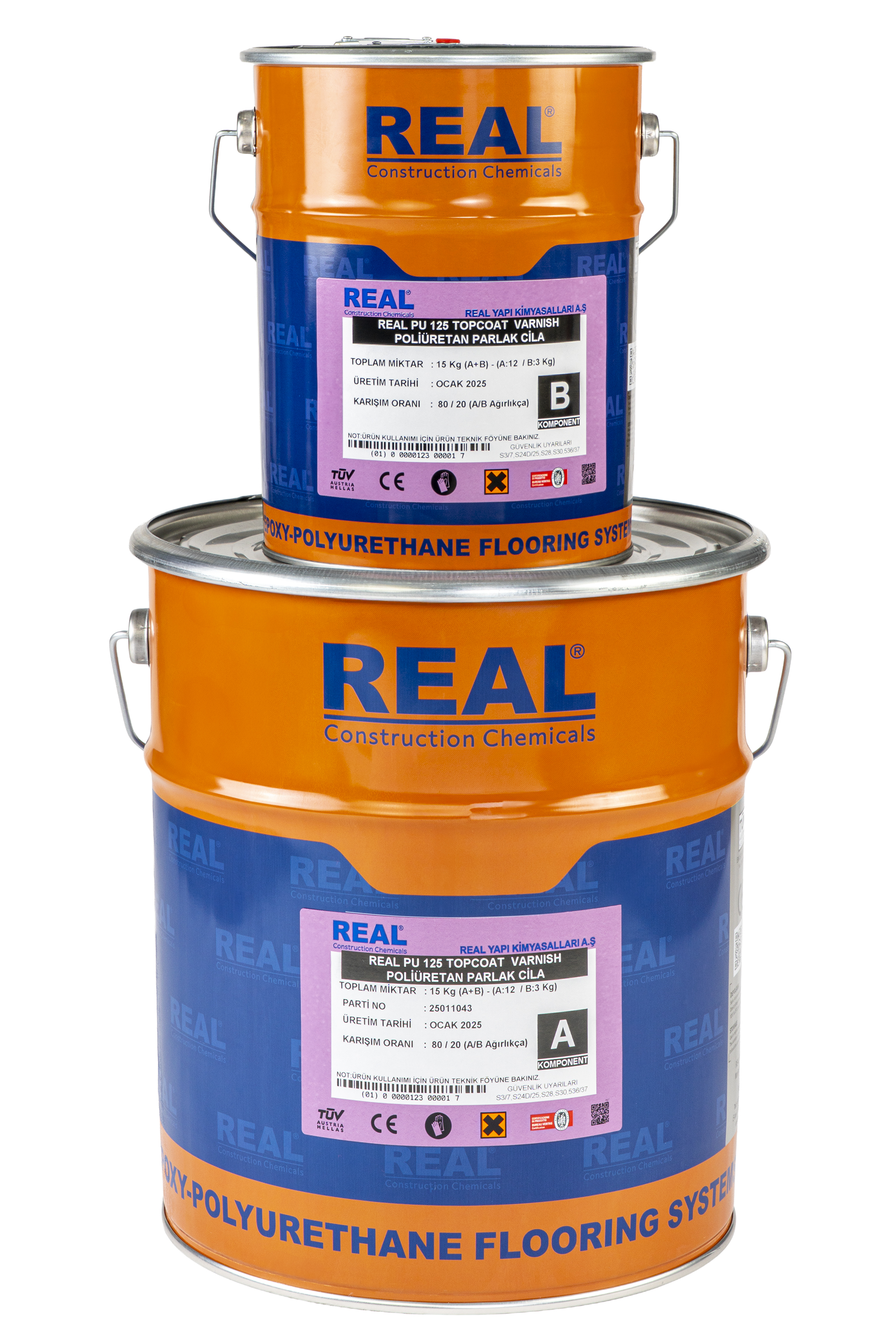  REAL PU VARNISH 125 - PARLAK POLİÜRETAN TOPCOAT CİLA