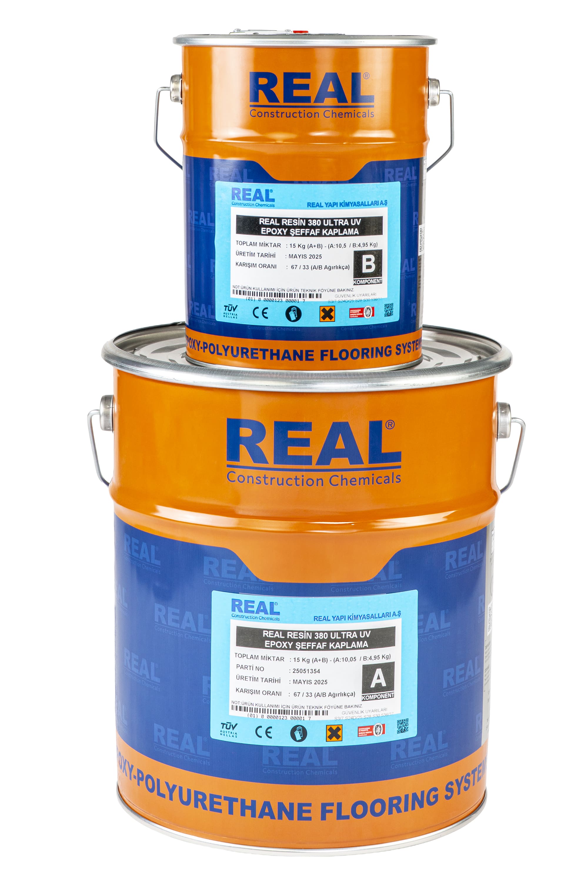 REAL RESİN 380 ULTRA UV - SARARMA YAPMAYAN EPOXY REÇİNE ESASLI CİLA